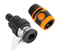Adaptador Universal para Grifo de Jardín - Juego de Conectores para Manguera Con 14-24 mm de Diámetro y Conector de Tubo