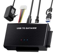 Adaptador Universal USB a SATA IDE para Disco Duro HDD/SSD de 2,5'' y 3,5'', Cable USB 3.1, Convertidor Externo Compatible Con Mac OS/Windows/Linux