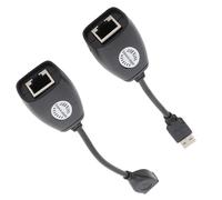 Adaptador USB 2.0 a RJ45 para Cable de Conexión Cat5/RJ45/Cat6, Adaptador de Red Extensor de Extensión Ethernet para Cámaras USB, Impresoras, Cámaras Web, Teclado