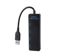 Adaptador USB 2.0 de 4 puertos, estación de acoplamiento USB de 480 Mbps, transferencia de datos con 3 puertos USB 2.0, 1 tipo C, conexión funcional múltiple, concentrador USB multipuerto