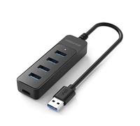 Adaptador USB 3.0 4 en 1 USB/tipo C de 5 Gbps para transferencia de datos de alta velocidad y conexión de múltiples dispositivos