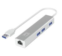 Adaptador USB 3.0 A GIGABIT ETHERNET RJ45 con HUB USB 3.0 Level One