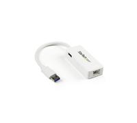 Adaptador USB 3.0 a Gigabit Ethernet - STARTECH - Tarjeta de Red Externa USB a 1 Puerto RJ45 - Blanco