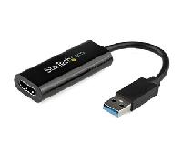 StarTech.com Adaptador USB 3.0 a HDMI - 1080p (1920x1200) - Adaptador Conversor Compacto de USB-A a HDMI para Monitor - Adaptador Gráfico Externo de Vídeo - Negro - para Windows Solamente
