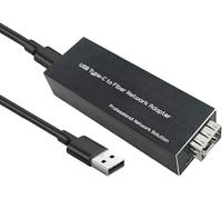 Adaptador USB 3.0 a SFP Gigabit Ethernet - Mini tarjeta de interfaz de red compatible con Windows/macOS/Linux, velocidad de transferencia rápida, dúplex completo/medio, Plug and Play, carcasa de metal