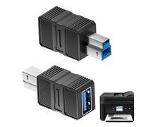 Adaptador USB 3.0 A USB-B De Alta Velocidad: Conector Plug-and- De Alto Rendimiento | Adaptador De Transferencia De Datos Especializado Para Escáneres, Concentradores E Impresoras | Enlace Robusto
