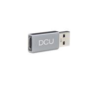 Adaptador USB 3.0 a USB Tipo C DCU Advance Tecnologic 30402060 Carga Rápida 5Gbps Gris Aluminio