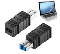 Adaptador USB 3.0 - Adaptador de conector USB a B 3.0 | Conector Plug and Play, convertidor de transferencia de datos de alta velocidad para escáner, estación de acoplamiento, concentrador