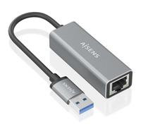 Adaptador usb 3.0 aisens a106-0897/ usb macho - rj45 hembra/ 15cm/ gri