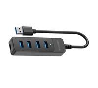 Adaptador USB 3.0 de 5Gb/s, 4 puertos con divisor USB para entusiastas digitales, adaptador de corriente de transferencia de datos de alta velocidad