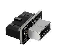 Adaptador USB 3.0 de cabezal interno a USB 3.1/3.2 Tipo C frontal Tipo E para placa base GZ ft