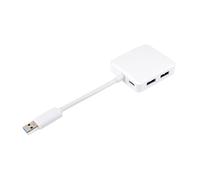 Adaptador USB 3.0 de cuatro puertos para una integración sin problemas, mejora la funcionalidad de desarrollo, adaptador de expansión USB con fuente de alimentación