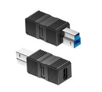 Adaptador USB 3.0,USB A B 3.0 Conector Adaptador - Cable Convertidor Plug and Play para Ordenadores Portátiles Tabletas y Estaciones De Acoplamiento