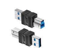 Adaptador USB 3.0 | USB A B 3.0 Conector Adaptador | Conector Plug and Play, Conversor De Datos De Alta Velocidad para Escáneres, Docking Stations, Hubs Y Computadoras