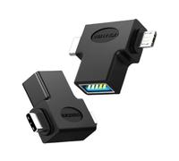 Adaptador USB 3.0 Vention CCVBB/ CDIB0 USB Tipo-C Macho - MicroUSB Macho 5Gbps Negro