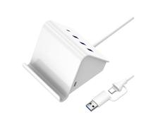 Adaptador USB 3.0 y tipo C con 3 puertos USB tipo C, soporte para teléfono, velocidad de 5 Gbps, para portátiles, escritorio, adaptador USB