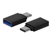 Aisens Mini Adaptador USB 3.2 a USB-C Hembra/Macho Aluminio Negro