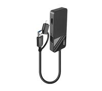 Adaptador USB 3.2 Gen 1 Type-A + Type-C Lindy 43354 HDMI VGA Negro