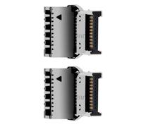 Adaptador USB 3.2 interno en ángulo recto para computadora, puerto macho y hembra, 20 Gbps, transmisión de velocidad rápida, panel frontal, organizador de cables, adaptador interno de gestión de