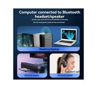 Adaptador USB 5.4 Receptor Transmisor para PC Laptop Teclado Inalámbrico Audio