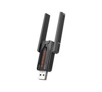 Adaptador USB 6.0 BLE/EDR, Receptor/Transmisor de Audio USB de 3 Mbps AAC/SBC con Antenas Duales para Windows 8.1/10/11