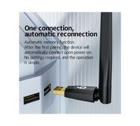 Adaptador USB 6.0 de 200 Mbps, Receptor y Transmisor de Audio y Música Inalámbrico BLE/EDR para PC, Ratón y Teclado.