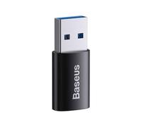 Baseus Convertidor Ingenuity Series Mini OTG Adaptor USB-A 3.1 Male to Type-C Female Black (ZJJQ000101)