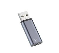 Adaptador USB a 3,5 mm con chip inteligente para un sonido claro, tarjeta de sonido USB de 5.1 canales, amplia compatibilidad