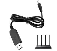 Adaptador USB a 9 - Cable de 5 a 9 y 12 step-up con hembra, enchufe portátil, cable de conversión USB a cable de conversión, perfecto para ventiladores, lámparas de mesa, pianos y dispositivos