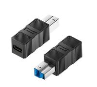 Adaptador USB A B - Adaptador de Extensión de Datos USB a B 3.0 | Conexión Plug and Play para Escáner, Portátil, Tableta, Disco Duro y Estación de Acoplamiento