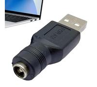 Adaptador USB A DC Adaptador Cargador Portátil Tipo C Conector Barrel