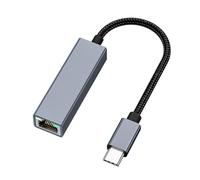 Adaptador USB a Ethernet - Convertidor De Red De Aleación De Aluminio De 5,51x3,94x0,79 Pulgadas, Tipo C a Rj45, Rápido 10/100/1000 Mbps | Adaptador Ethernet USB Plug-and-Play para Portátiles, Pc,