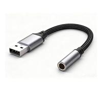 Adaptador USB a Jack de 3,5 mm, externo USB-Soundkarte, Kompatibel mit TRRS Mikrofon, Für PC, Laptop und Linux, Plug and Play, Langlebig und Tragbar