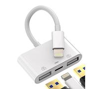 Adaptador USB a Lightning Cargador Cable USB A Enchufe Cámara OTG 3.0 iPhone Jack Charger Certificado Apple MFI para 14 13 12 11 Pro MAX 7 8 Plus X Se XS XR iPad Air Tablet Cle Convertidor