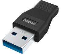 Hama Adaptador USB C Macho a USB C Hembra (para conectar PC, Ordenador portátil, MacBook, Tablet con Cable USB-C o concentrador USB-C, con Transferencia de Datos de Alta Velocidad 5 Gbps, USB 3.2