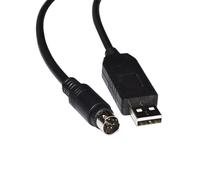 Adaptador USB A Mini DIN 8 Pin MD8 Macho Cable DE COMUNICACIÓN Serial RS232 for Puerto Host del SECUENCIADOR DE MÚSICA A PC(3 metres,USB TO MD8 (FT232RL))