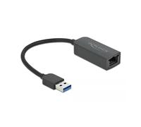 Adaptador usb a red rj45 delock 66646 2,5 gigabit ethernet negro