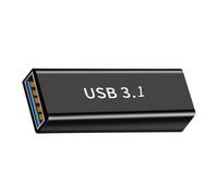 Adaptador USB a tipo C hembra de 10 Gbps de velocidad rápida 3.1 para teléfonos, portátiles, conexión de múltiples dispositivos, adaptador USB C de aleación de aluminio