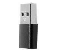Adaptador USB A Tipo-C Tipo-C Hembra A USB Macho Cargador Convertidor Tipo C A USB A Convertidor de Carga Rápida para Teléfonos de Computadora Tipo C/Otro Cable Tipo C (USB2.0 a typec Negro)