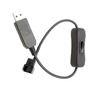 Adaptador USB A Ventilador | Convertidor USB PWM de 3 y 4 Pines - Regulador de Velocidad del Ventilador - Para De Enfriamiento De Dispositivos Electronicos De Computadora De Escritorio Y Mantenimiento