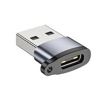Adaptador USB - Adaptador hembra para | Adaptadores USB tipo C 2.0 | Convertidor de Carga Rápida de Aleación de Aluminio, Conector de Video Portátil para Estantes, Portátiles, Tel