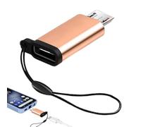 Adaptador USB-Adapter Buchse auf Stecker, USB-Typ-C-Adapter - Typ-C-Buchse auf -Stecker-Konverter - Schnellladender Aluminio--C-mit Trageband für -C-Schnittstellengerät