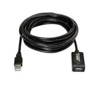 AISENS A101-0020 - Cable Extensión USB 2.0 prolongador con Amplificador (15 m, con chipset avanzado) Color Negro
