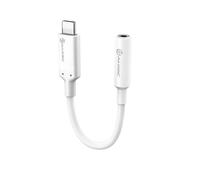 Adaptador USB Alogic USB-C -> 3.5mm audio 0.1m blanco