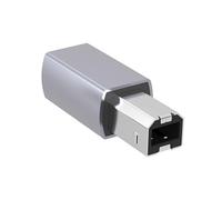 Adaptador USB B a USB C, hembra a impresora, convertidor macho tipo B, conector B, tipo de sincronización de datos para impresora, adaptador