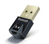Adaptador USB Bluetooth 5.4, 1 paquete de adaptador Bluetooth para PC, receptor inalámbrico para escritorio, laptop, auriculares, teclado, mouse, controlador, compatible con Windows 8.1/10/11, Plug
