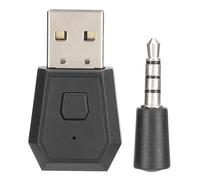 Adaptador USB Bluetooth para PlayStation 4 y 5, transmisor y receptor de audio inalámbrico de tamaño mini con conector de 3,5 mm, compatible con