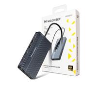 Adaptador USB-C 14 en 1 Divisor USB 14 Puertos Transferencia de Datos, Carga Power Delivery, USB-A, HDMI, RJ45, Audio de 3,5 mm, Lector de Tarjetas SD y TF con Cable de 15 cm WOZINSKY