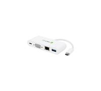 Adaptador USB-C 3.1 a VGA/GIGABIT RJ45/USB-A IADAP USB31-DOCK2