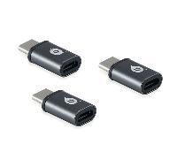 ADAPTADOR USB-C 3.1 MACHO A MICRO USB HEMBRA OTG PACK 3 UDS